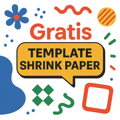 Gratis Template Shrink Paper